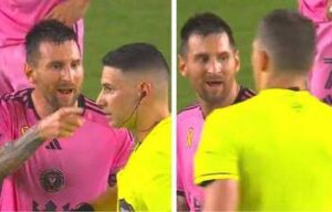 Lionel messi referee outburst