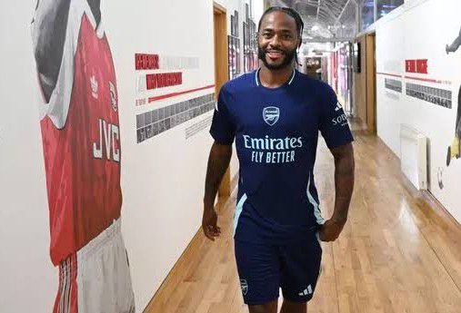 Raheem sterling start work at Arsenal 