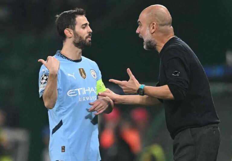 Bernardo Silva reacts to Man City struggles