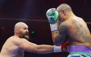 Tyson Fury reacts to Oleksandr Usyk win