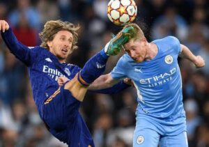 Manchester City face Real Madrid in UEFA Champions League