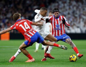 Real Madrid clash with Atletico Madrid